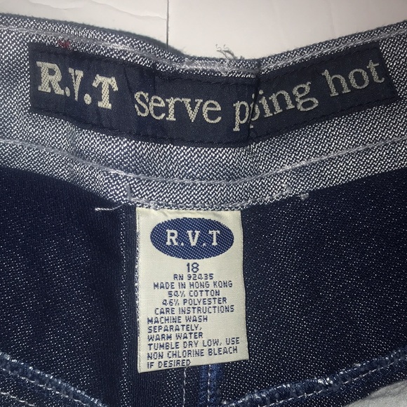 R.V.T. Women’s silver denim pants. Size 18 - Picture 4 of 14